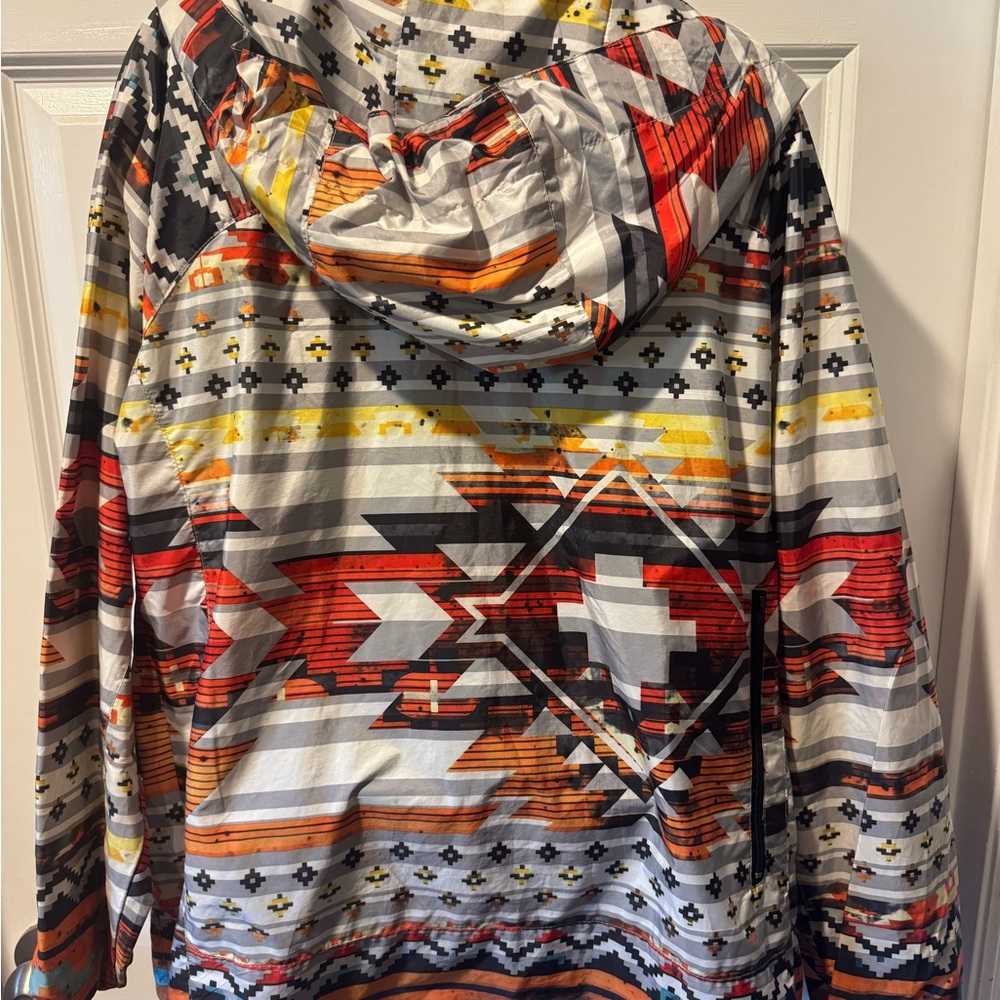 Colorful Patterned Utility Jacket - image 2